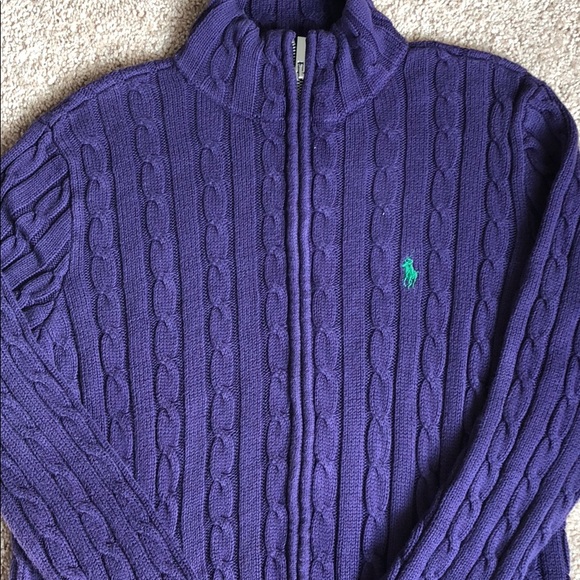 Ralph Lauren Sweaters - Ralph Lauren Sport cable knit zip up sweater